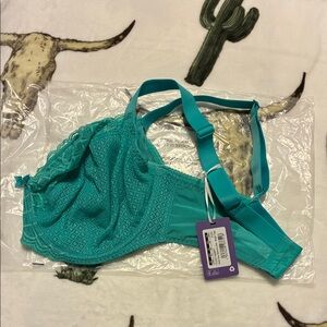 Flirtelle Biola Balcony bra, bright teal, 34GG/34J